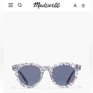 Madewell Halliday Sunglasses in Multi Color Glitter